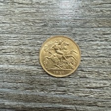 1910 Gold Half Sovereign Edward VII Coin
