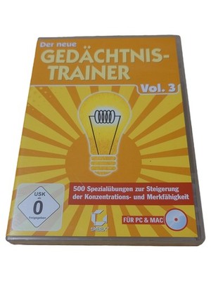 SYBEX Der neue Gedächtnis-Trainer Vol. 3 Lernsoftware PC MAC Konzentration