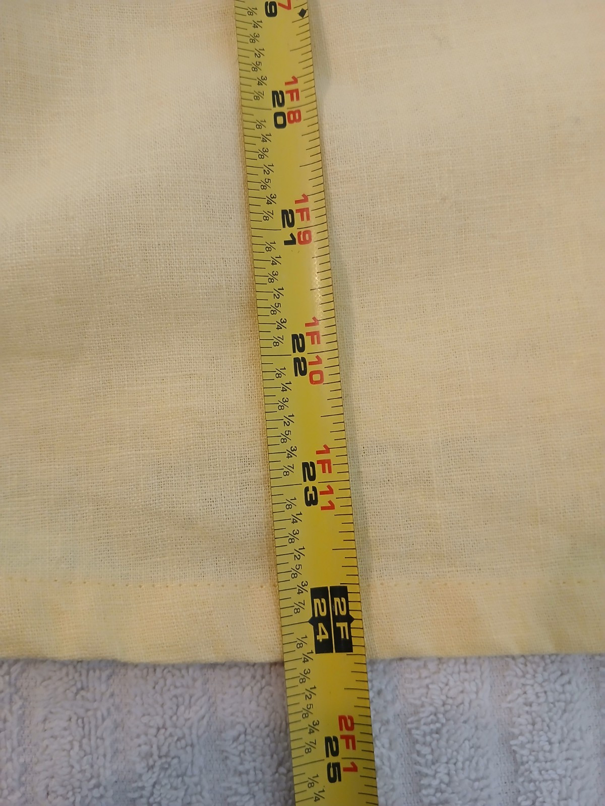 Rebecca Malone Women Shirt Small Yellow Linen Blend ButtonUp Short Sleeve Casual