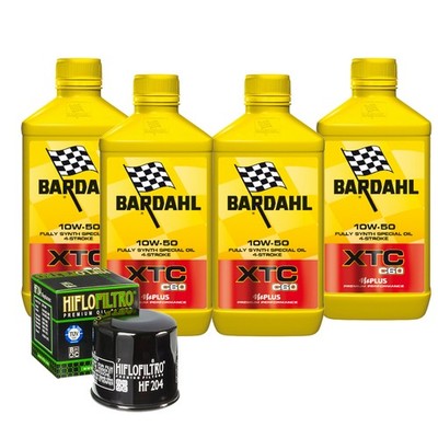 Bardahl Ölwechselset 10W50 + Ölfilter Yamaha XVS 950 C Bolt R-Spec 2014