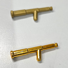 Playmobil Western/Piraten Zubeh&ouml;r 2x goldfarbenes Gewehr/Pistole Ersatzteil