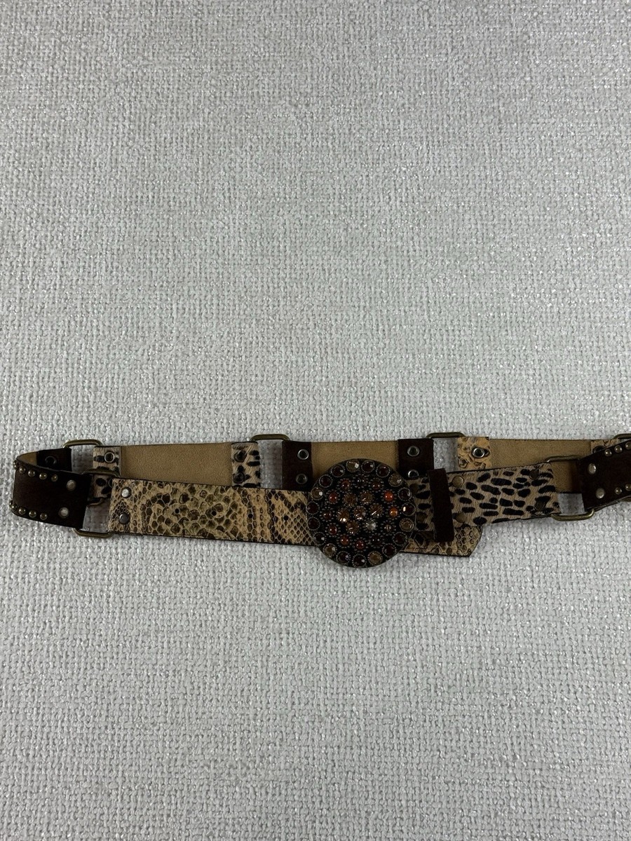 Snake Print Leatherock Belt s-l400.jpg main image 2