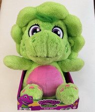 Mattel Barney's World Baby Bop Green/Pink Dinosaur Plush Small 6-14in 2 JGH73