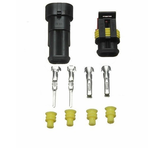 10pcs 2Pin Way Car Auto Waterproof Electrical Connector-Plug Socket Wire Kit - Picture 19 of 24