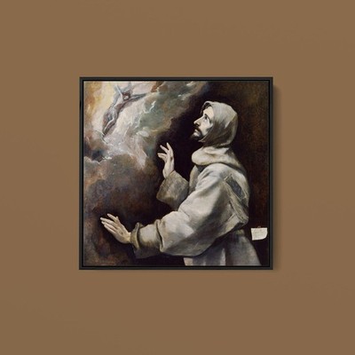 El Greco - Saint Francis Receiving the Stigmata - Art Print on Paper or Canvas