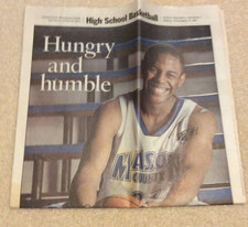 Darius Miller Mason County Kentucky Wildcats AUTO Signed Newspaper