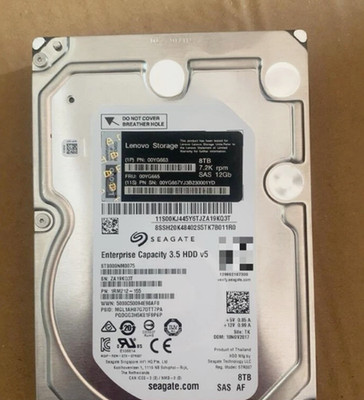 One New Lenovo 00YG663 00YG665 SAS 8TB 12G 7.2K 3.5in DS4200 DS6200 Hard Drive
