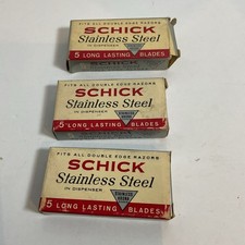 Schick Stainless Steel Double Edge Blades 5 Pack 3 Packages