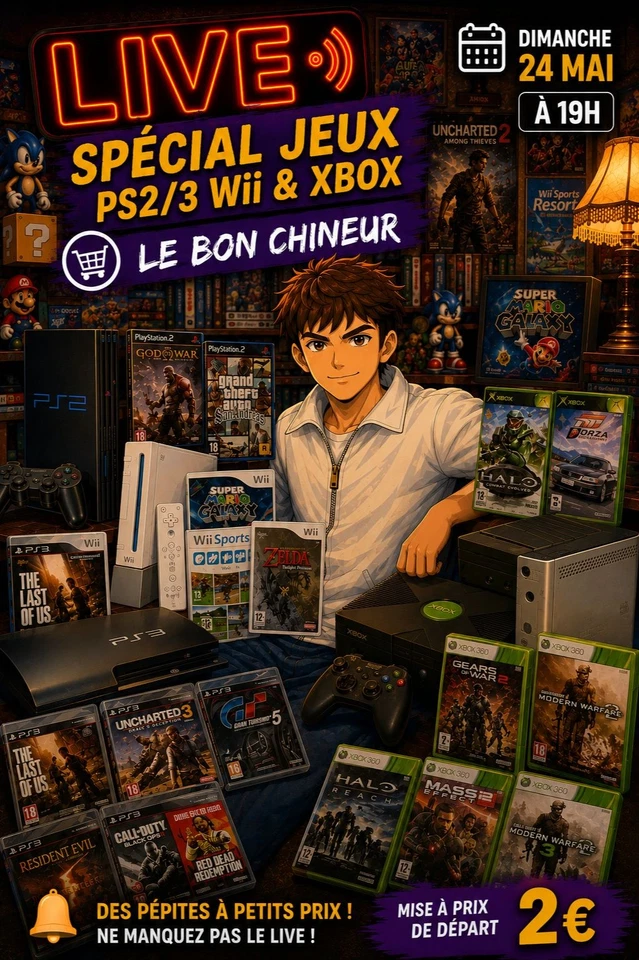 VENTE JEUX PS2; PS3; WII; XBOX