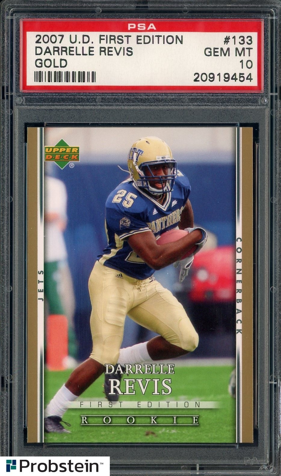 Darrelle Revis Upper Deck First Edition #133 Gold