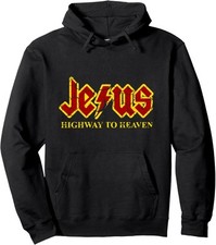 Jesus Highway To Heaven Funny Christian Lovers Unisex Hooded Sweatshirt