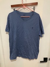 Polo Ralph Lauren Men's Classic Fit V-Neck T-Shirt, Blue, Size Large