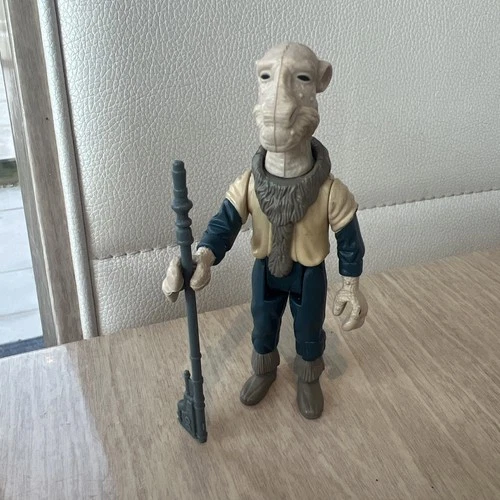 Vintage Star Wars Yak Face Last 17 Figure with Original Skiff Vibro Staff