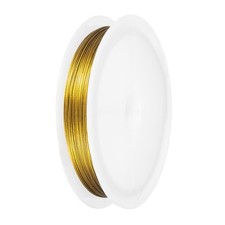 66FT 0.018" 7-Strand Bead String Wire Stainless Steel Beading Wire Gold