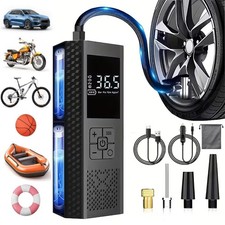 Electric Air Pump Tyre Inflator Portable Air Compressor For Bike Motorcycle Car