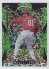 2019 Panini Prizm Lime Green Donut Circle 177/199 Enyel de los Santos #80 z6b