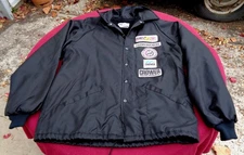 vintage mens large crower racing parts jacket swingster made in the usa