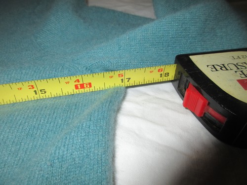 Talbots Pullover Damen klein türkis blau 100% Kaschmir Rundhalsausschnitt Pulli weich - Bild 5 von 7