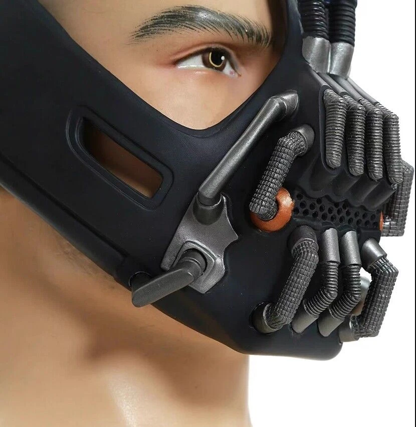 Batman Bane Cosplay Face Mask PVC Soft Helmet Replica Halloween Props Accessory - Image 3 of 4