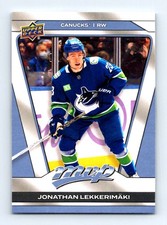 #156 2025-26 Upper Deck MVP ] Jonathan Lekkerimaki Vancouver Canucks