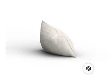 lovesac pillowsac. white fur. giant square bean bag. never used. BUY ASAP.