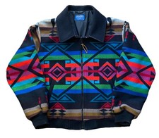 Vtg Pendleton High Grade Western Wear Jacket L/XL Wool Aztec Southwestern