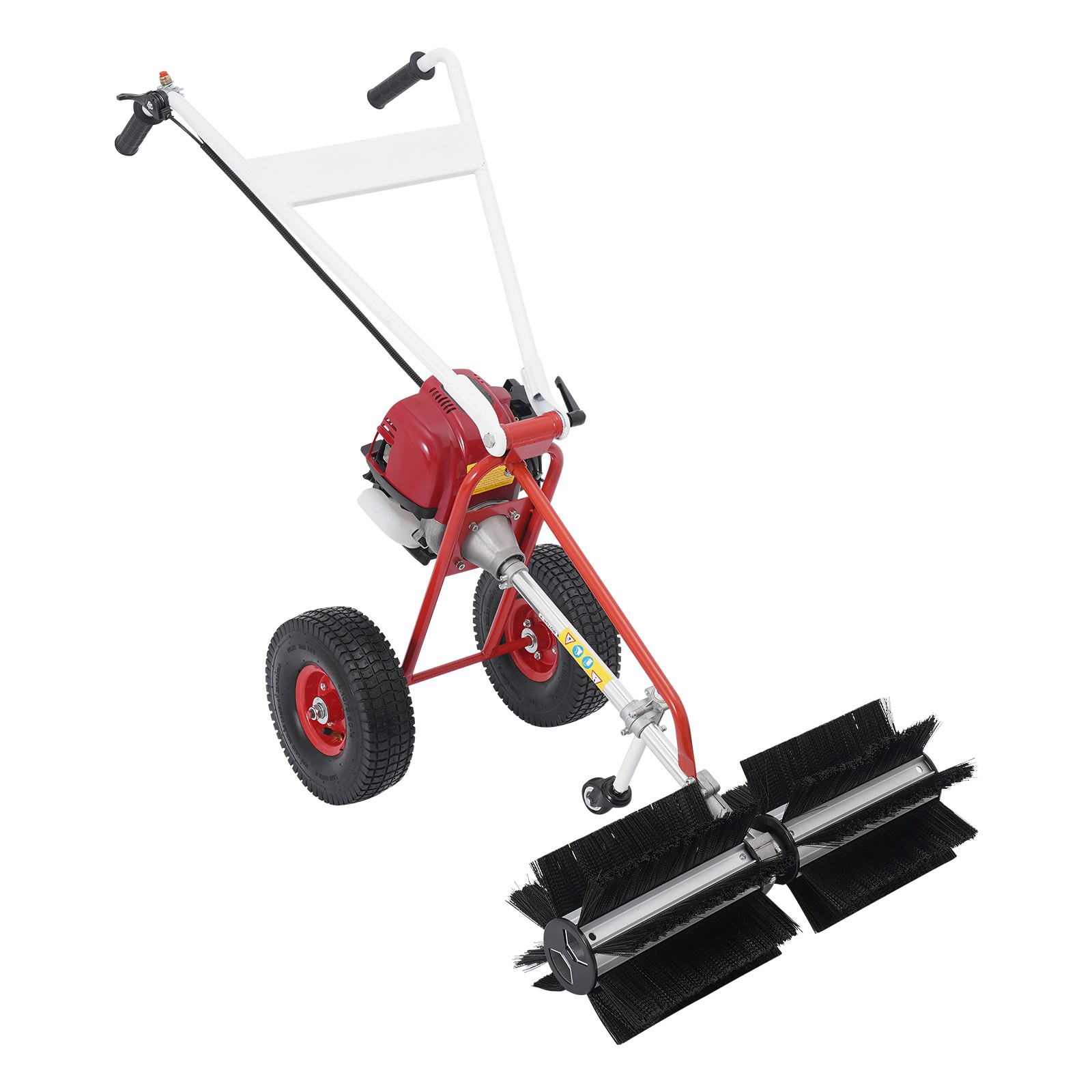 4-stroke Gasoline Walk-behind Hand Push Floor Sweeper Rolling Bar Brush