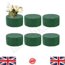 6PCS Round Floral Foam Blocks Green Florist Styrofoam Wedding DIY 4x8cm