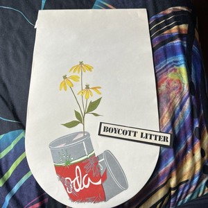 VTG 1960’s Boycott  Litter Stationery 13 sheets with 15 envelopes, 9.5” X 15.5”