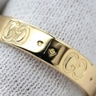 GUCCI Ring Icon Yellow Gold #15 Au750 750 18K Size 14.5