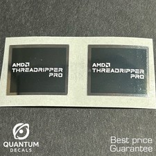 2x AMD Threadripper PRO Desktop / Laptop sticker label NEW 19mm x 16mm