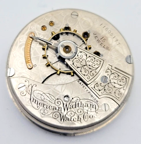 Waltham 18s Grade 820 Pocket Watch Movement c.1902 – 15 Jewels, Lever  - SB12S34