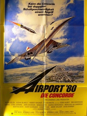 Airport '80 - Die Concorde - Alain Delon - Filmposter A1 84x60cm gefaltet