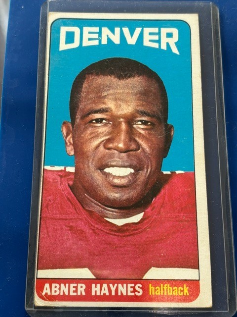 Abner Haynes #53 Football Cards 1965 Topps trading card — raw and PSA graded price guide