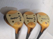 Vintage MacGregor Jack Nicklaus Golden Bear 1 3 5 Wood Driver Set Golf Clubs RH
