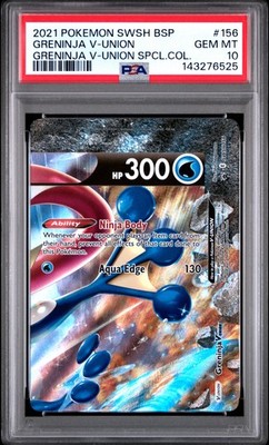 2021 POKEMON SWSH BLACK STAR PROMO #156 GRENINJA V-UNION PSA 10 | eBay