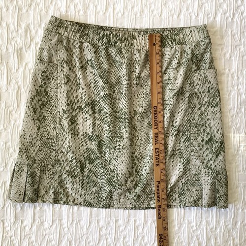 Chico’s Zenergy Skort Skirt Side Pleats Size 1 US 8-10 MED Pull On Animal Print - Bild 10 von 12