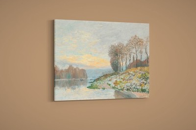 Alfred Sisley - The Seine Near Bougival - Art Print on Paper or Canvas