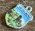 Vintage Heidelberg Germany 800 Silver Enamel Shield Souvenir Charm — photo 5