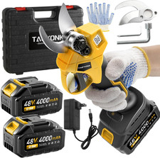 Electric Pruning Shears Cordless, Electric Shears for Gardening with 2 x 4000mah