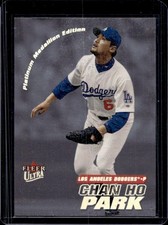 2001 Fleer Ultra Chan Ho Park Platinum Medallion #/50 Dodgers