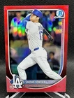 Shohei Ohtani 2025 Bowman Chrome #17 True Red Refractor 5/5 Dodgers