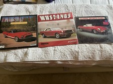 Mustang And Classic Cars Lot Of 3 Vintage Calendars. New Sealed 1995, 1999, 2000