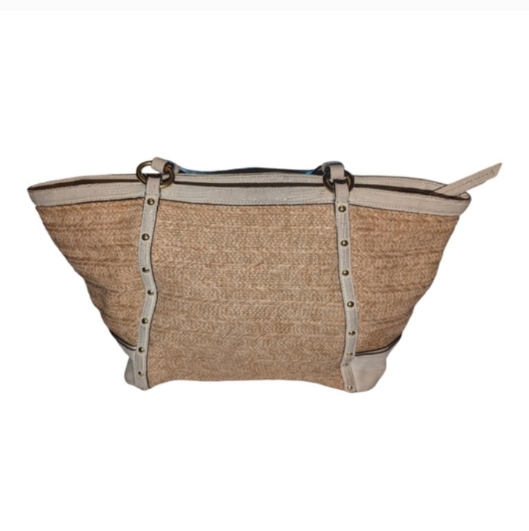 Authentic COACH ALEXANDRA Python STRAW TOTE BAG F… - image 6