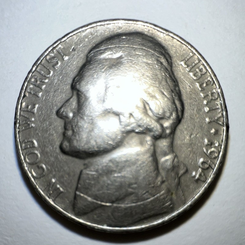 1964 Jefferson Nickel 5C Circulated Business Strike Uncertified SMS Coin