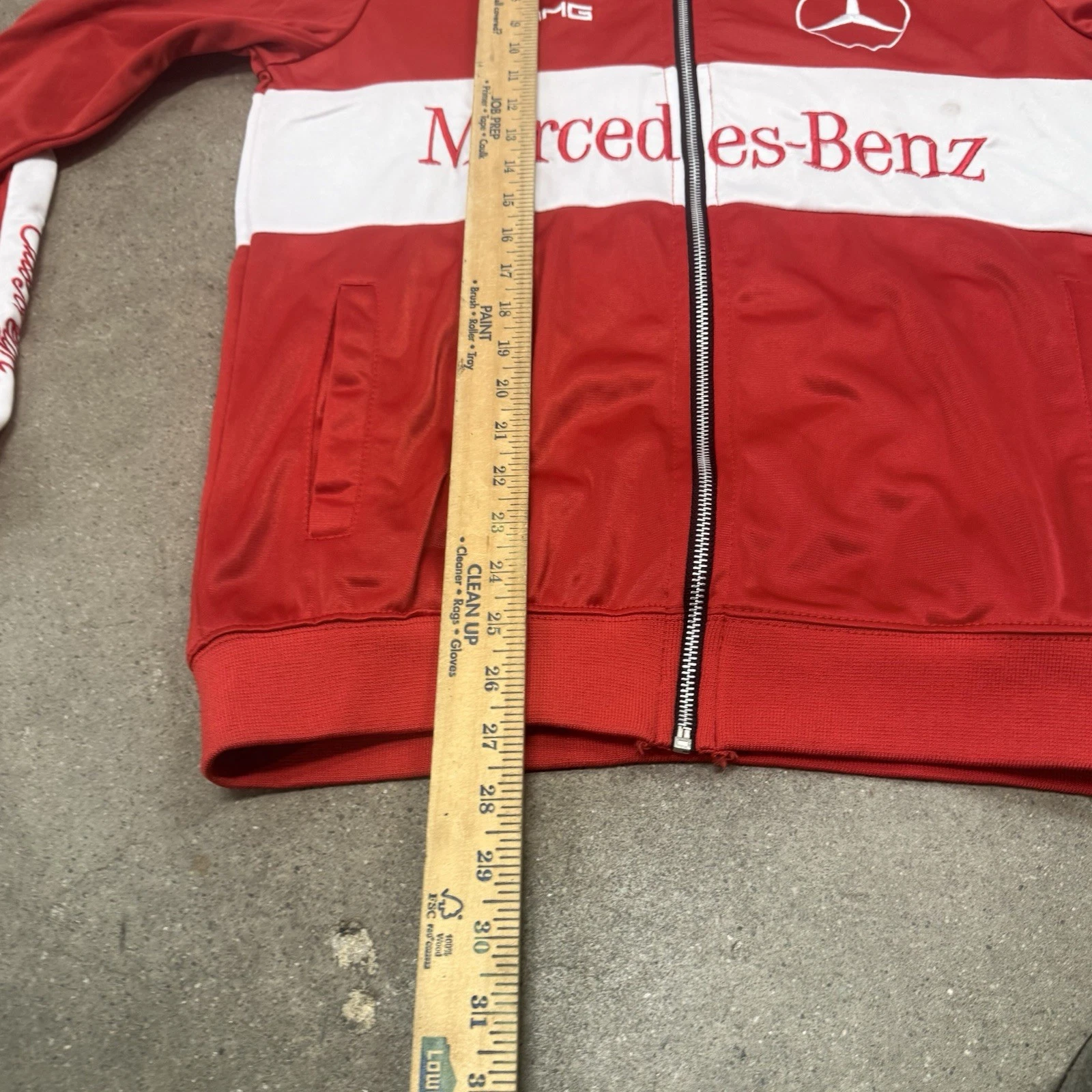 Mercedes Benz- AMG Mens Jacket Adult Medium Red Full Zip -Club Foreign - product detail image 7