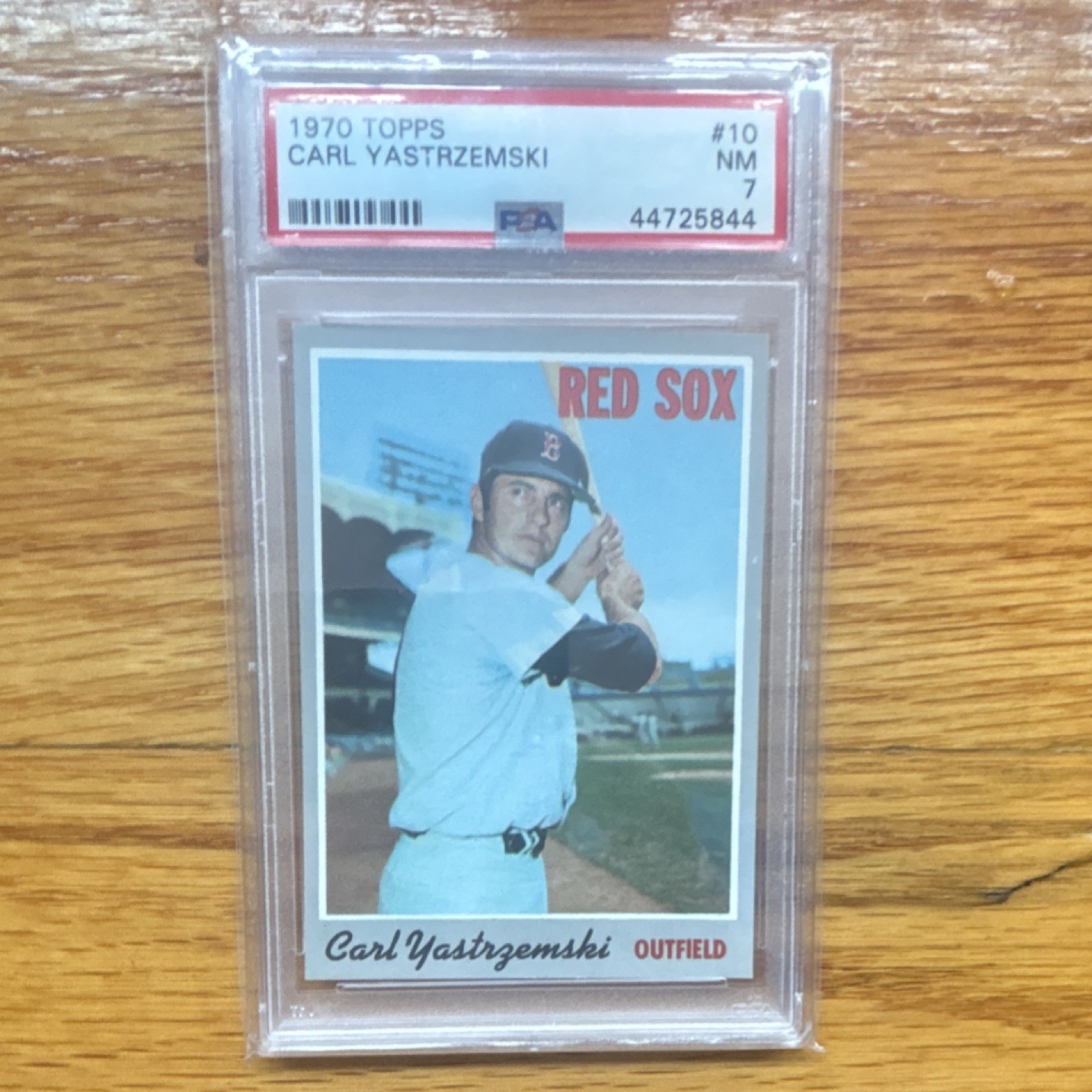 1970 Topps TOPPS Red #10 Carl Yastrzemski front