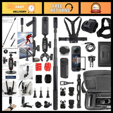 Insta360 X5 Accessories Kit - Carrying Case, Selfie Stick, Mounts Straps