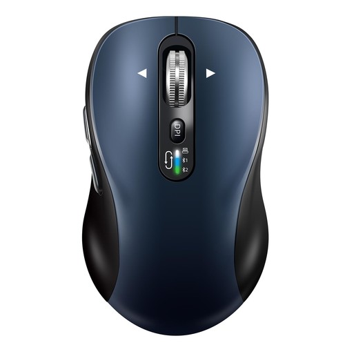 Wireless Bluetooth Mouse Rechargeable,Multi Device Ergo Computer Mouses,4-Way...