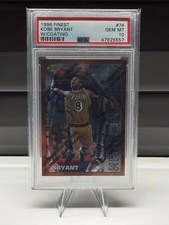 ⭐️ 1996 FINEST #74 KOBE BRYANT W/COATING !!PSA 10!! ⭐️